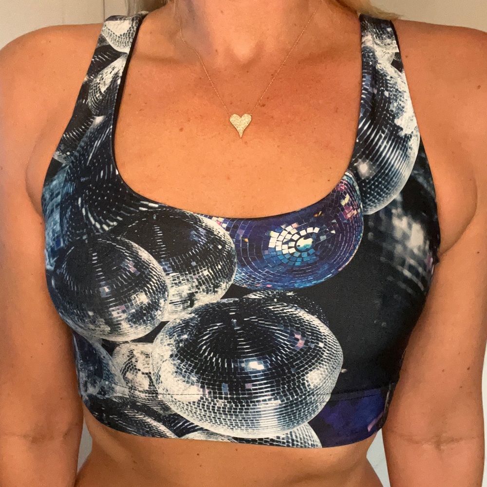 *NEW* TEREZ DISCO BALL SPORTS BRA TOP